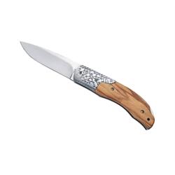 COLTELLO INOX CON MANICO IN LEGNO
