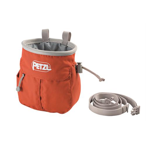 Petzl Petzl SAKAPOCHE, sacchetto portamagnesite ergonomico con tasca arancione PETZL