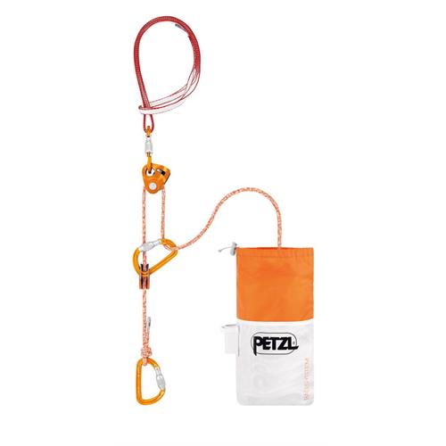 Petzl Petzl RAD SYSTEM Kit completo ultraleggero e compatto con cordino specifico, destinato agli sciatori per il soccorso in crepaccio, la calata in doppia e la legatura in cordata su ghiacciaio per allontanarsi da una zona con crepacci