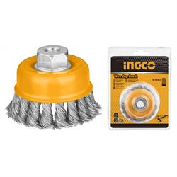 INGCO SPAZZOLA a TAZZA CON MAZZETTI RITORTI DIAMETRO 100MM