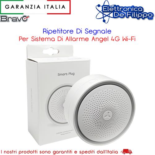   RIPETITORE DI SEGNALE SMART PLUG PER ALLARME WIRELESS BRAVO ANGEL 4G WI-FI