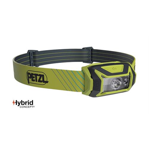 Petzl Petzl TIKKA® CORE Lampada frontale compatta e ricaricabile di facile utilizzo con illuminazione rossa. 450 lumen